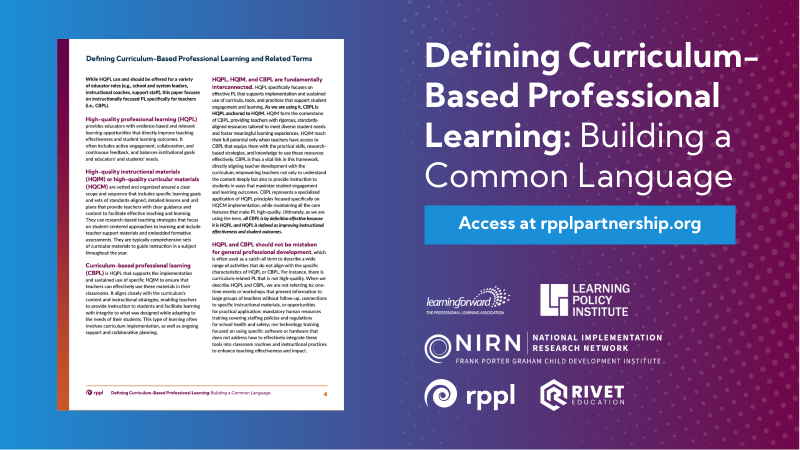 Defining Curriculum-Based PL Graphic #2